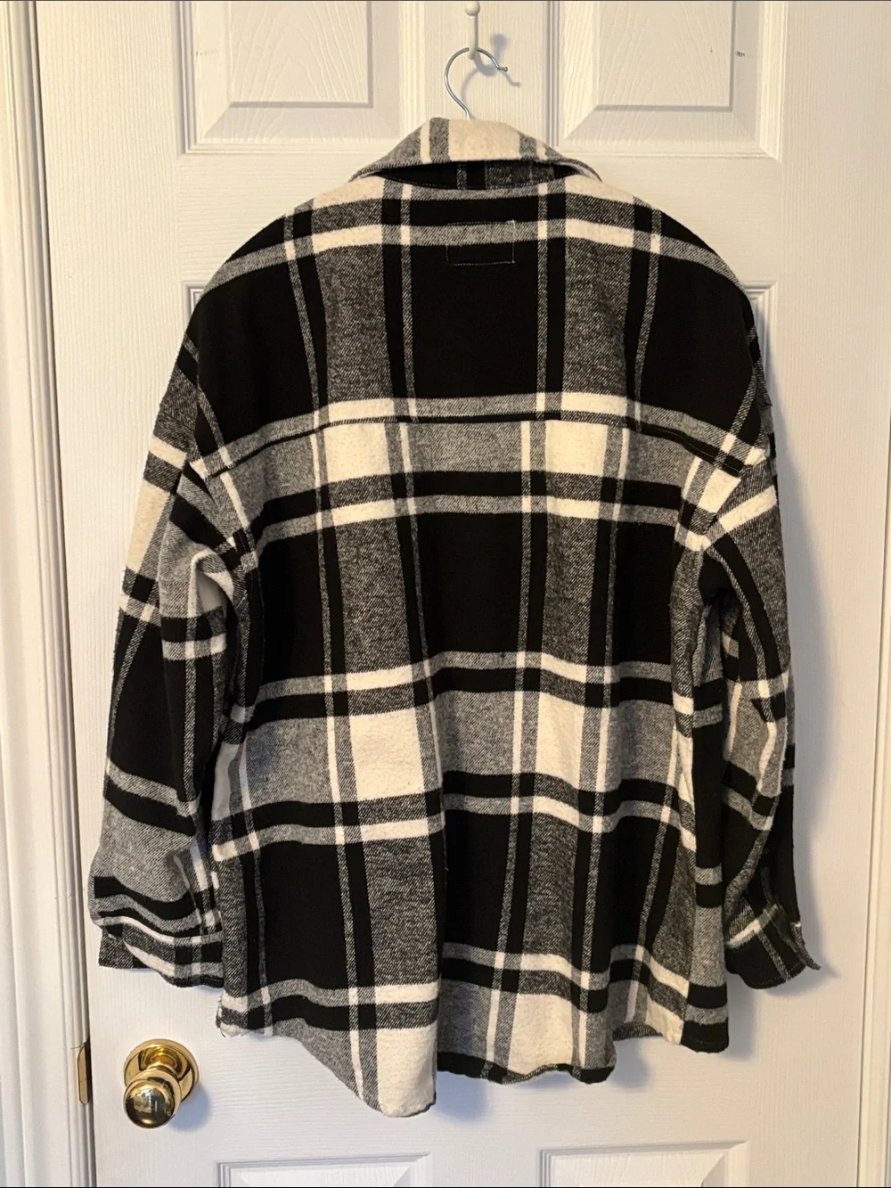 Plaid Button-Up Shacket - Picture 6 of 8